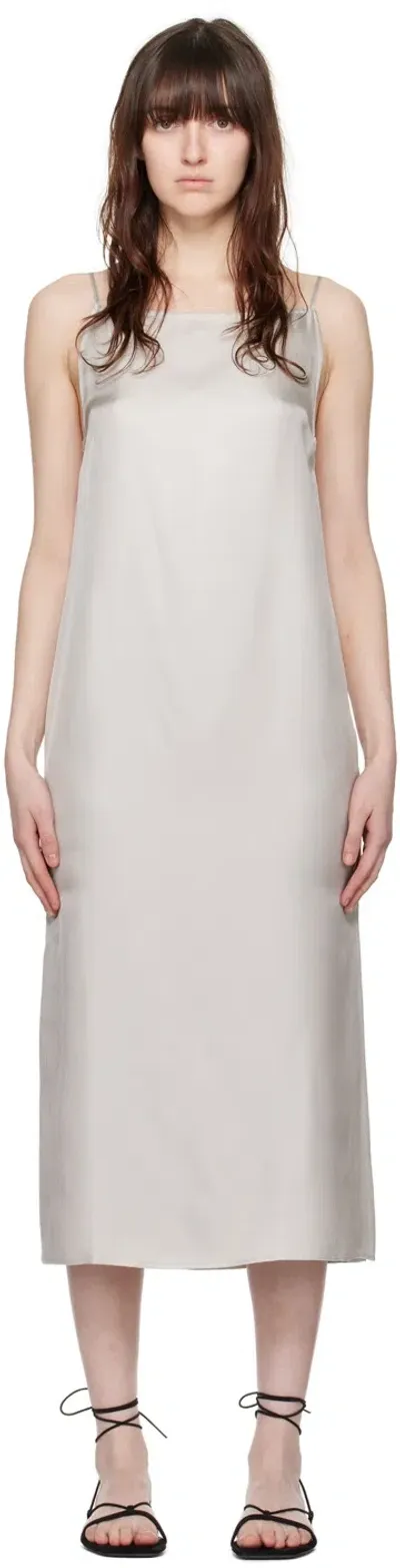 Loulou Studio Dress Sulum In Silver