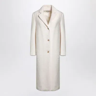 Loulou Studio Ivory Alpaca-blend Coat In White