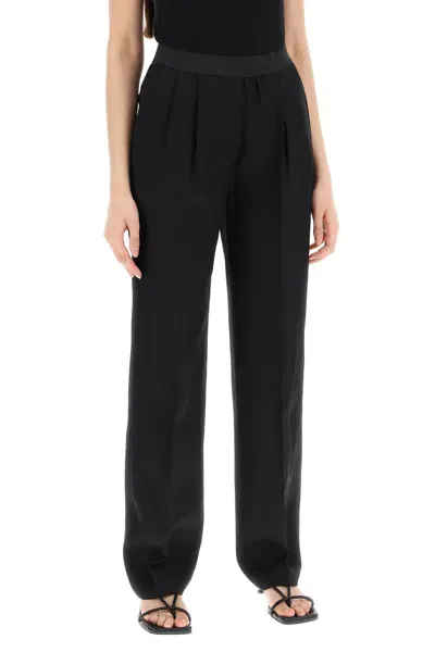 Loulou Studio Takaroa Trousers In Black