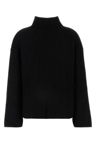 Loulou Studio Black Kris Turtleneck