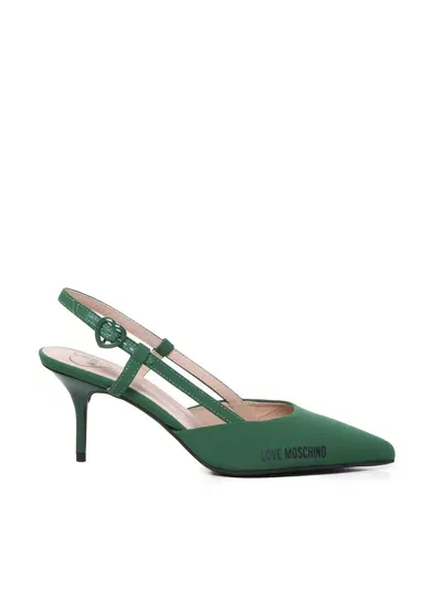 Love Moschino Sandals In Green