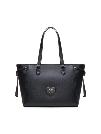 Love Moschino Shoulder Bag With Logo In Black