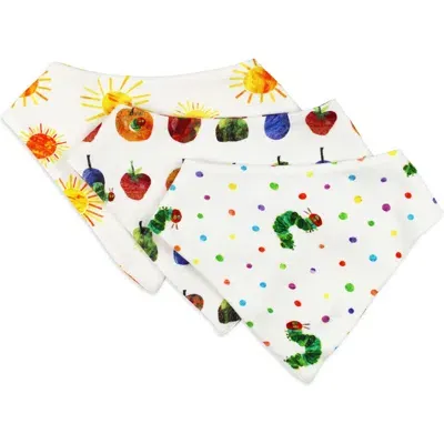 L'ovedbaby Kids'  Assorted 3-pack Organic Cotton Bandana Bibs In White