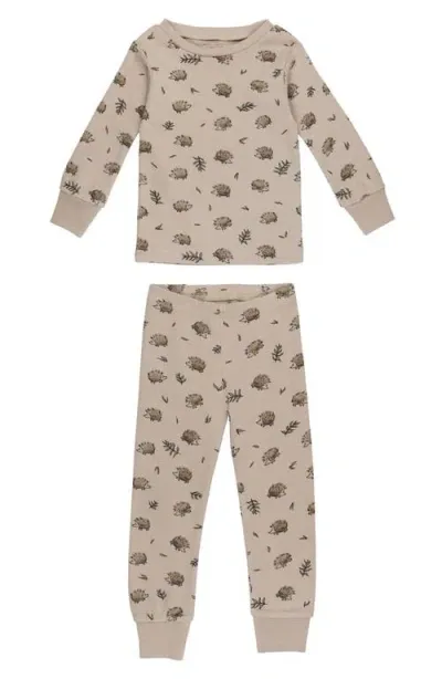 L'ovedbaby Print Fitted Organic Cotton Two-piece Pajamas In Prickles