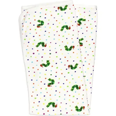 L'ovedbaby Kids'  X 'the Very Hungry Caterpillar™' Organic Cotton Blanket In White