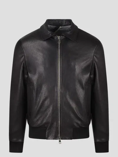 Low Brand Aviator Jacket In Black