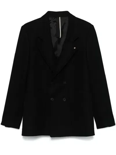 Low Brand Felted Blazer In Black