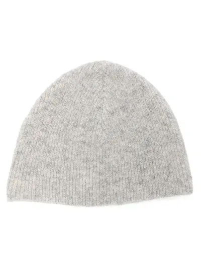 Low Classic Ribbed-knit Beanie In Grey