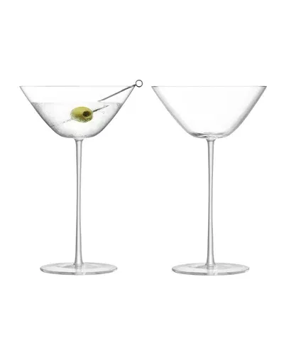 Lsa Bar Culture Martini Glasses, Set Of 2 In Clear