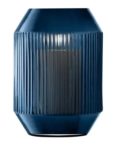 Lsa Rotunda 10.25" Vase In Sapphire