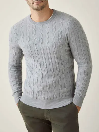 Luca Faloni Crew Neck Jumper In Misty Grey