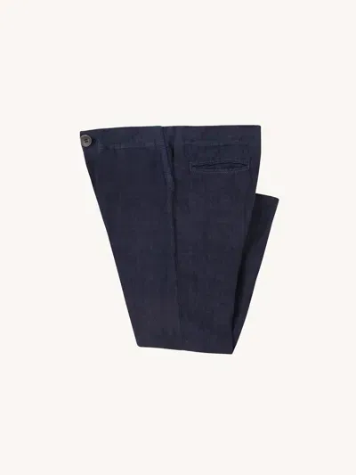 Luca Faloni Boy's Lipari Trousers In Navy Blue