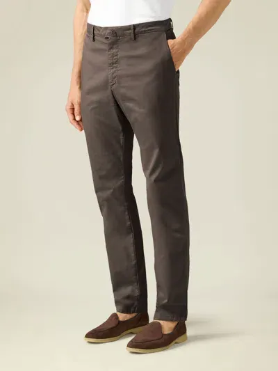 Luca Faloni Cortina Chinos In Chocolate Brown