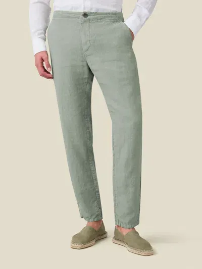 Luca Faloni Lipari Trousers In Sage Green