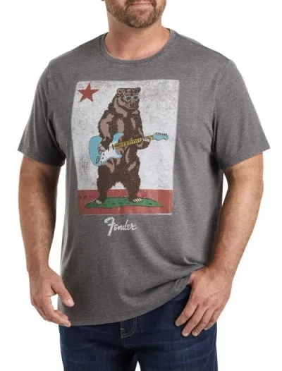 Lucky Brand Fender Bear Graphic Tee In Raven