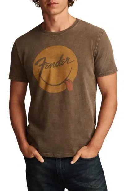 Lucky Brand Fender Smile Cotton Graphic T-shirt In Bungee Cord