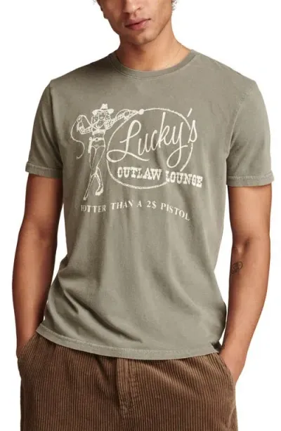 Lucky Brand Men's Lucky's Lounge T-shirt In Steel Gray