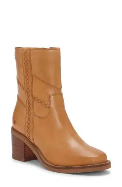 Lucky Brand Milev Bootie In Tan Leather