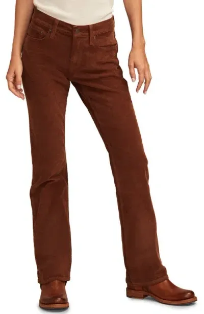 Lucky Brand Sweet Mid Rise Bootcut Corduroy Jeans In Hot Cocoa