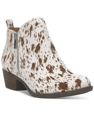 Lucky Brand Women's Basel Ankle Booties In Blanche Leather