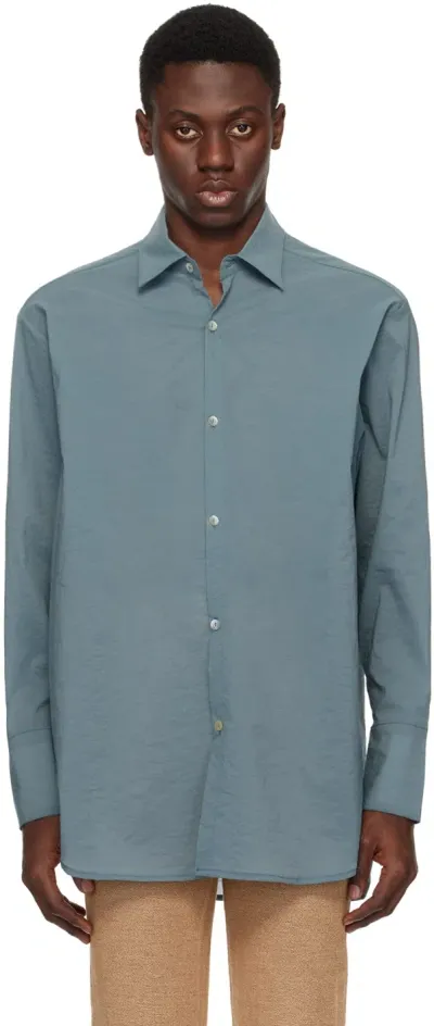 Ludovic De Saint Sernin Blue Go To Shirt In Pool Blue