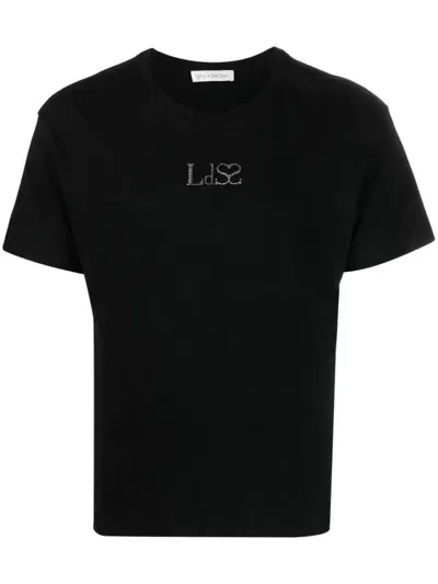 Ludovic De Saint Sernin Logo-embellished Cotton T-shirt In Black