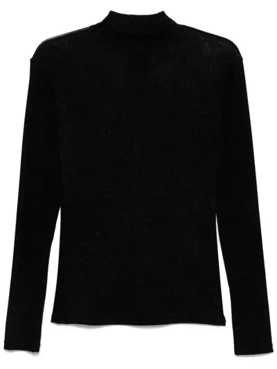 Ludovic De Saint Sernin Mock-neck Top In Black