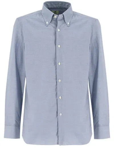 Luigi Borrelli Shirt In Azzurro