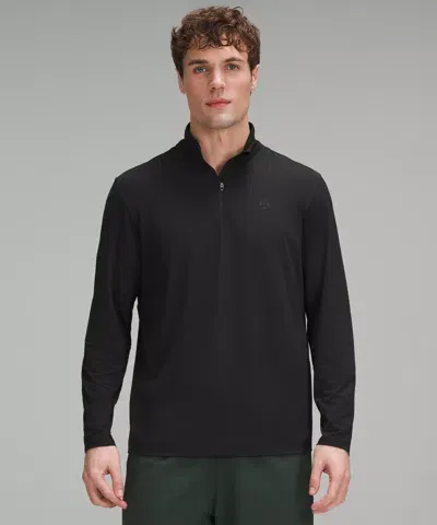 Lululemon Long-sleeve Golf Half Zip In Black