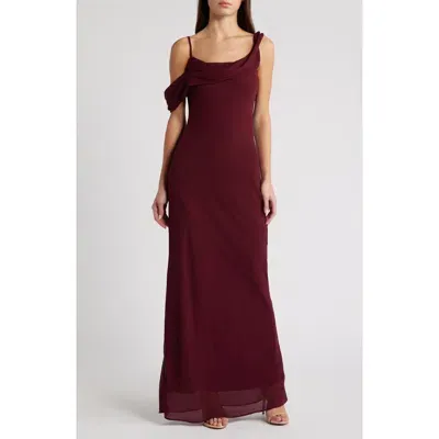 Lulus Exemplary Impression Cocktail Dress In Burgundy