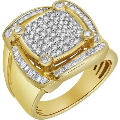 Luvmyjewelry Ice Hurricane 14k Yellow Gold Diamond Men Statement Ring