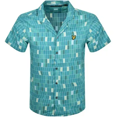 Lyle & Scott Lyle And Scott Pool Print Shirt Blue