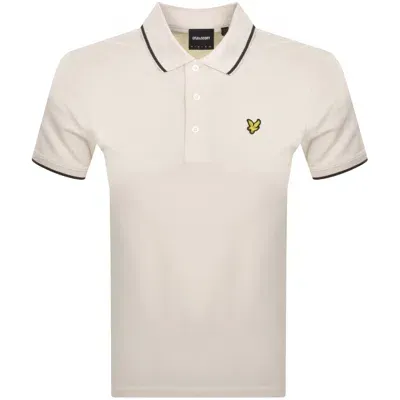 Lyle & Scott Lyle And Scott Tipped Polo T Shirt Cream