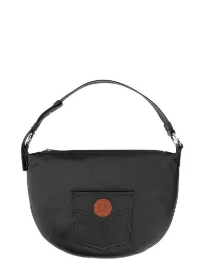 M05ch1n0 Jeans Nylon Bag. In Black