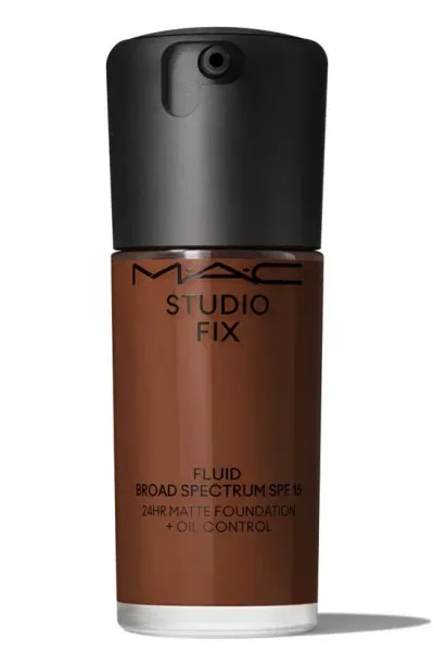 Mac Cosmetics Studio Fix Fluid Spf 15 24hr Matte Foundation + Oil Control In Nw55