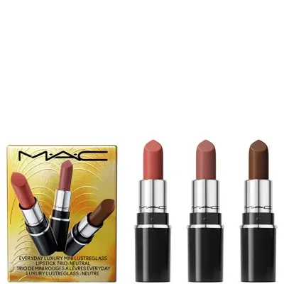 Mac Everyday Luxury Mini Lustreglass Lipstick Trio - Neutral In White