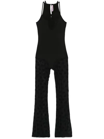 Maccapani The Dance Suit Jumpsuit In Black