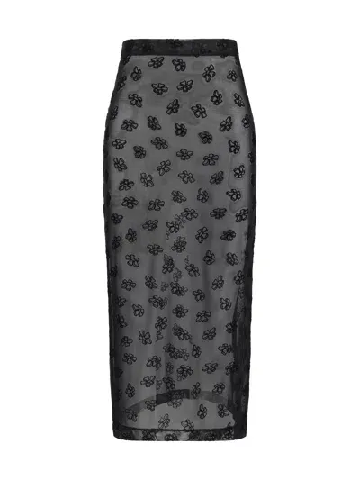 Maccapani The Over Midi Skirt In Black