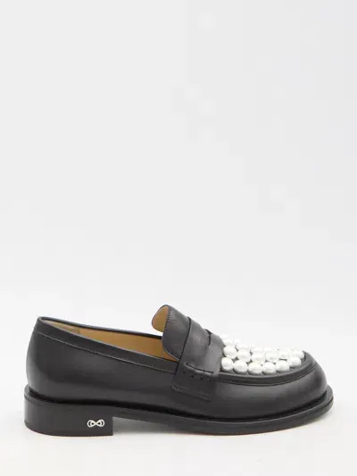 Mach &amp; Mach Sirene Loafers In Black