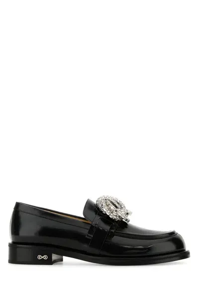 Mach&mach Galaxy Black Leather Loafers(30mm)-38.5 Nd  Female