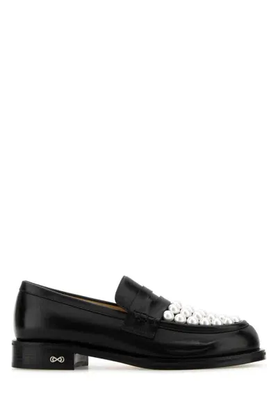 Mach & Mach Loafers In Black & White