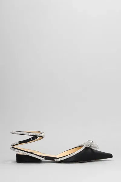 Mach & Mach 'double Bow' Ballet Flats In Black