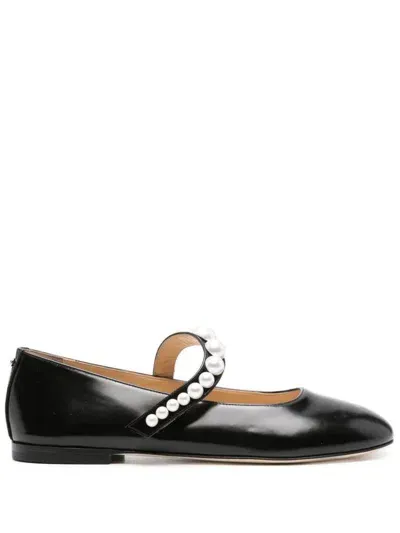 Mach & Mach Flat Shoes In Black