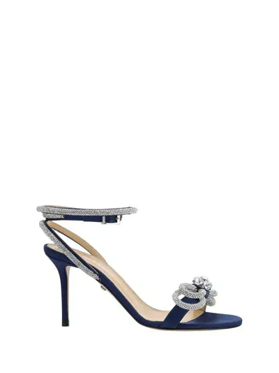 Mach & Mach Sandals In Navy Blue