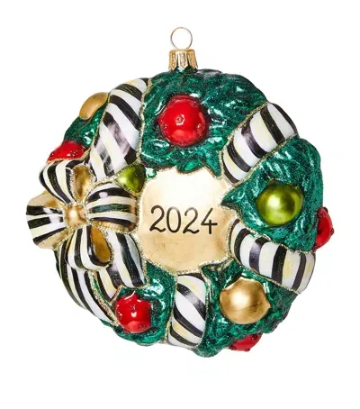 Mackenzie-childs Glass Wreath Tree Decoration 2024