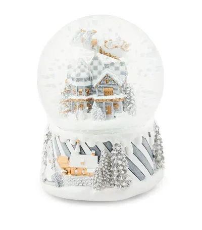 Mackenzie-childs Sterling Village Snowglobe In Silver