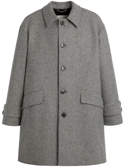 Mackintosh Humbie Houndstooth Coat In Grey