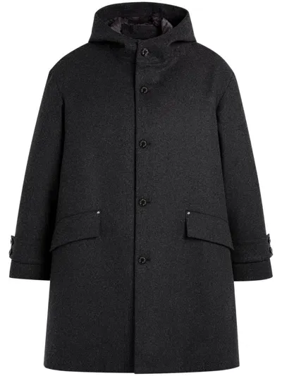 Mackintosh Humbie Wool Coat In Grau