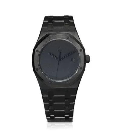 Mad Paris Customised Audemars Piguet Royal Oak Watch In Black