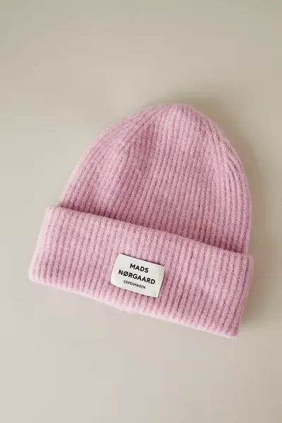 Mads Norgaard Tosca Anju Beanie Hat In Pink